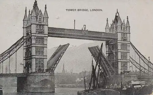 PC60190 Tower Bridge. London. Auto Foto. 1910