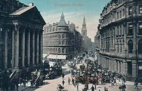 PC59728 Cheapside. London. Valentinstag. 1906