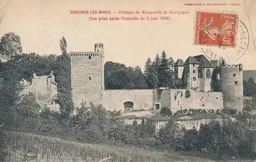 PC53758 Buchsen Les Mines. Chateau de Marguerite de Bourgogne. 1912. B. Hopkins