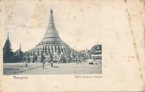 PC52650 Rangoon. Shwe Dagone Pagode. 1904