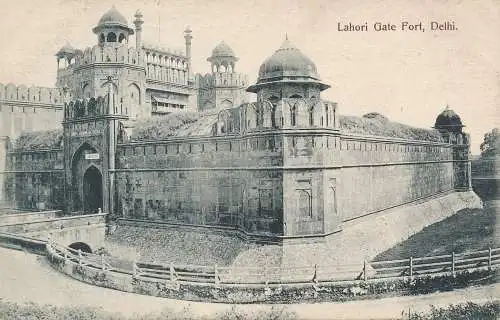 PC53730 Lahori Gate Fort. Delhi. H. A. Mirza. B. Hopkins