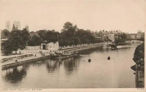 PC59436 York von Railway Bridge. Photochrom. Nr 6056