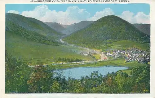 PC54611 Susquehanna Trail auf der Straße nach Williamsport. Penna. Raymond. Nr 42