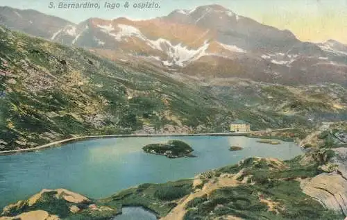 PC51072 S. Bernardino Lago und Ospizio. Carl Kunzli. Nr 5093