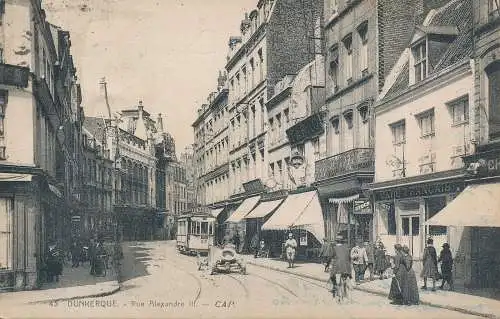 PC54323 Dunkerque. Rue Alexandre III. Alsacienne. Nr 45. 1923