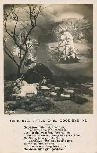 PC60343 Goodbye Little Girl. Auf Wiedersehen. Bamforth. 1906