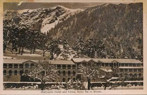 PC53874 Metropole Hotel und China. Naini Tal im Winter. Moorli Dhur. B. Hopkins