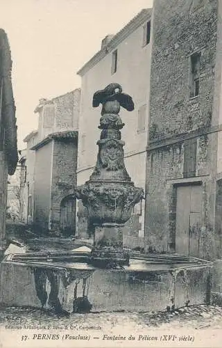 PC50942 Pernes. Fontaine du Pelican. J. Brun. Nr 37