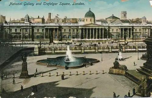 PC55085 National Gallery und Trafalgar Square. London