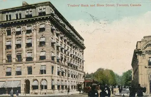 PC52289 Traders Bank und Bloor Street. Toronto. Kanada. Valentinstag. 1911