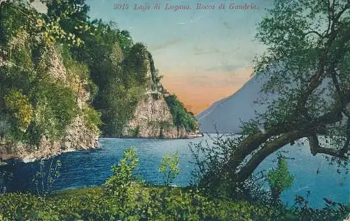 PC52192 Lago di Lugano. Rocco di Gandria. Paul Bender. Nr 5015