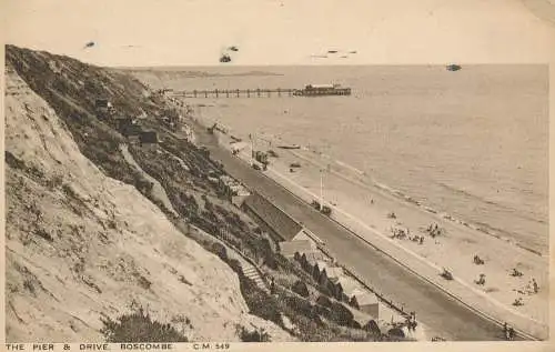 PC55363 The Pier and Drive. Boscombe. Sonnenstrahl. 1944