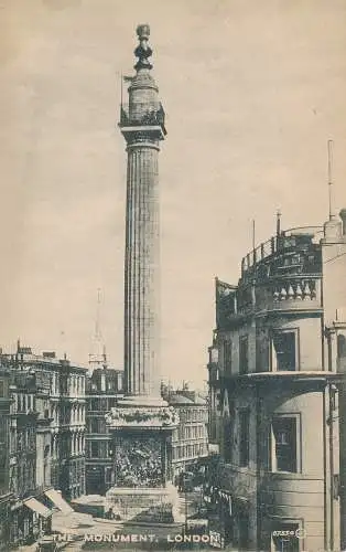 PC59723 Das Denkmal. London. Valentinstag. Bromotypie