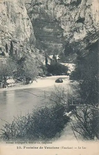 PC50943 Fontaine de Vaucluse. Le Lac. J. Brun. Nr 23