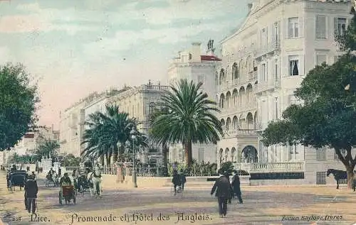 PC54060 Schön. Promenade et Hotel des Anglais. Baylone Freres