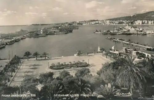 PC53893 Palma Mallorca. Desembarcadero y Muelle. Zerkowitz. RP