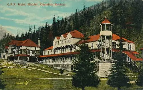 PC51552 C.P.R. Hotel. Gletscher. Kanadische Rocky Mountains. Valentine