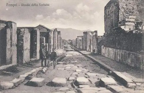 PC54163 Pompeji. Strada della Fortuna. 1922