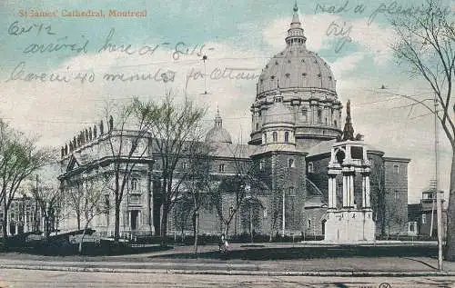 PC52055 St. James Cathedral. Montreal. Valentinstag. 1906