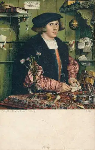 PC60607 Porträt von George Gisze. Holbein. Berlin. Misch. Nr 1083