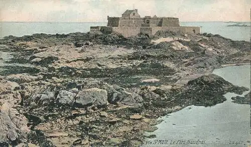 PC53951 St. Malo. Le Fort National. Aqua. Nr 754