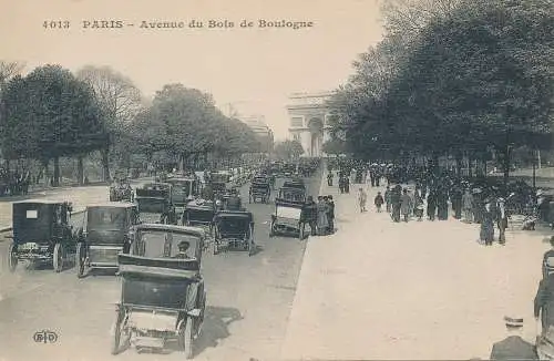 PC51914 Paris. Avenue du Bois de Boulogne. Nr 4013. B. Hopkins