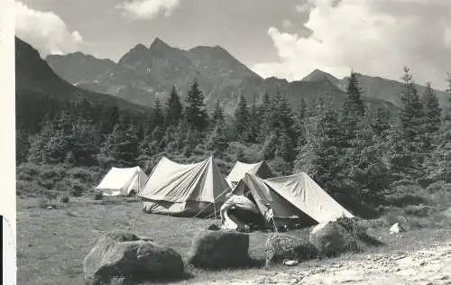 PC52934 Widok na Tatry Wysokie z Drogi Brzeziny. Hala Gasienicowa. J. Proppe