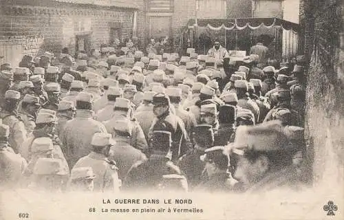 PC54313 La Guerre Dans le Nord. La Messe en Plein Air a Vermelles. Nr 68. B. Hopfen