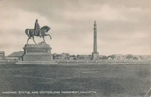 PC52891 Hardinge Statue und Ochterlong Monument. Kalkutta. B. Hopkins