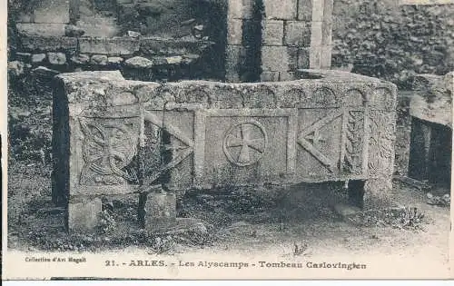 PC51866 Arles. Les Alyscamps. Tombeau Carlovingien. L. Danesi. Nr 21. B. Hopkins