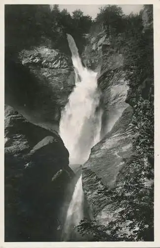 PC54204 Großer Reichenbachfall bei Meiringen. Max Michel. RP. 1937