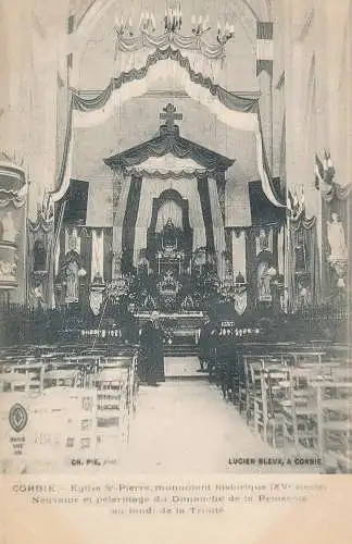 PC51015 Corbie. Eglise St. Pierre. Monument Historique. Lucien Bleux. A. Longuet