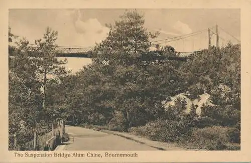 PC55228 Die Hängebrücke Alaun Chine. Bournemouth