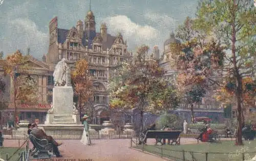 PC60378 London Leicester Square. stecken. Oilette. Nr 7227