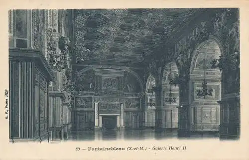 PC53351 Fontainebleau. Galerie Henri II. Nr 80. B. Hopkins