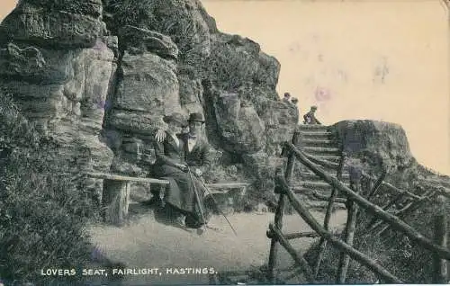 PC60702 Liebhabersitz. Fairlight. Hastings. Sussex Photographic. 1917