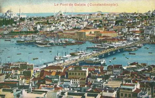 PC53691 Le Pont de Galata. Konstantinopel. B. Hopkins