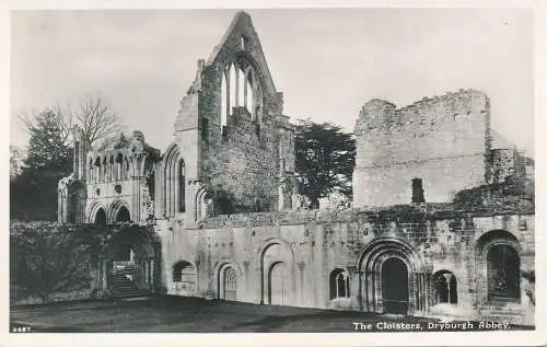 PC55059 The Cloisters. Dryburgh Abbey. Lilywhite. RP