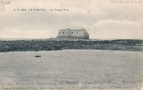 PC51904 Le Portel. Le Vieux Fort. A.C. No 345. 1904. B. Hopkins