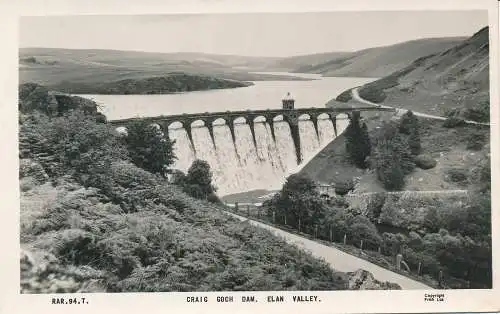 PC55203 Craig Goch Dam. Elan Valley. Frith