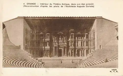 PC51886 Orange. Interieur du Theatre Antique dans son etat Primitif. Ideal. B.