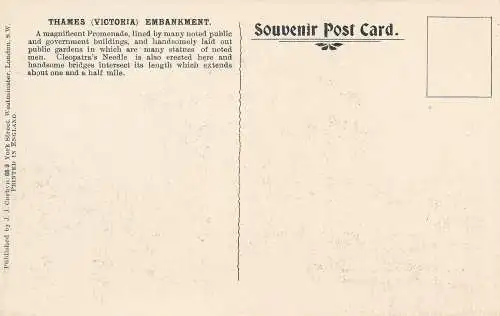 PC61203 London. Themseufer. J. J. Corbyn
