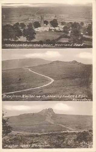 PC61826 Widecombe im Moor. Blick vom Haytor-Schausattel und Ripon. Haytor