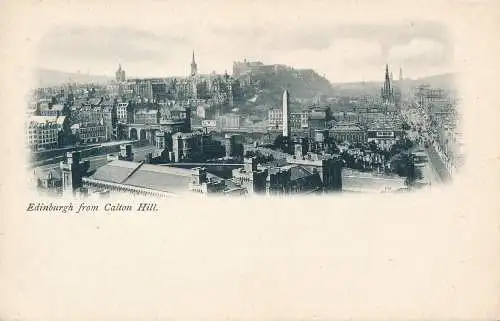 PC60943 Edinburgh von Calton Hill