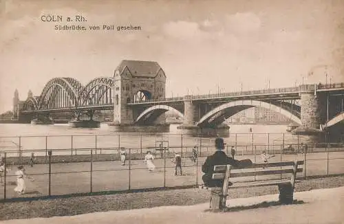 PC52759 Coln a. Rh. Sudbrücke von Poll Gesehen