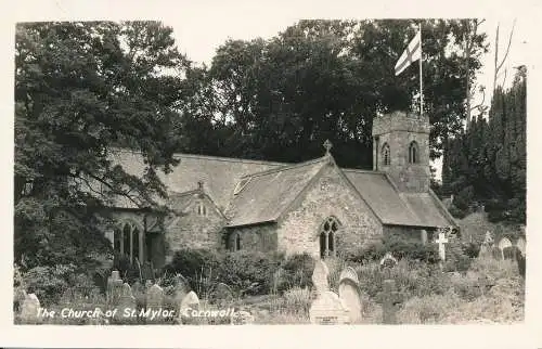 PC55262 Die Kirche St. Mylor. Cornwall