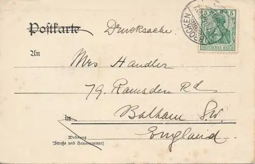 PC54499 Gruss vom Brocken i.H. Fr. Rose. 1904