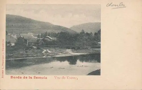 PC53386 Bords de la Semois. Vue de Vresse. L. Duparqne. 1904. B. Hopkins