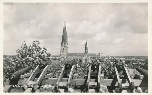 PC53909 Uppsala. Domkyrkan fran Gunillaklockan. Pressbyran