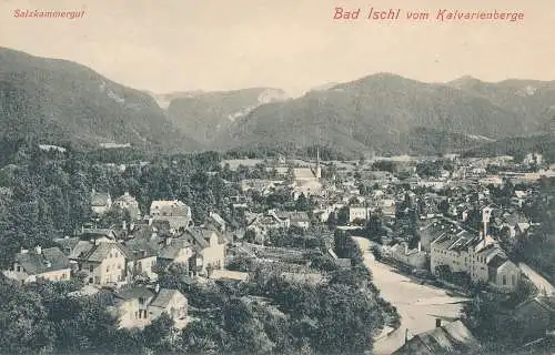 PC54749 Salzkammergut. Bad Ischl vom Kalvarienberge. F. E. Brandt